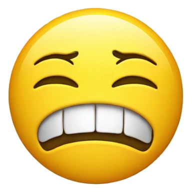 A smiley that looks utterly disgusted. sticker