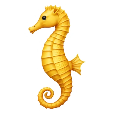  Yellow Sea horse sticker
