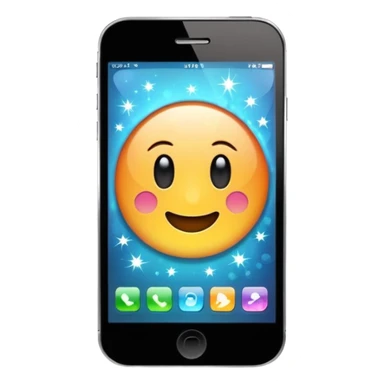 phone with sparkles sticker