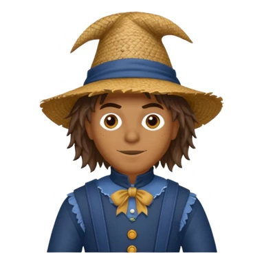 Scarecrow from The Land of Oz with dark blue outfit sticker