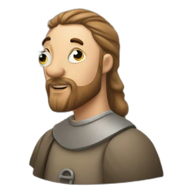 medieval architect drawing on a floor plan sticker