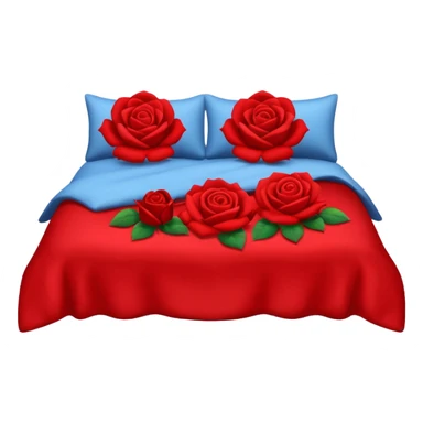 Roses on bed sticker