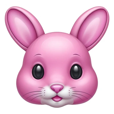 crystal bunny pink sticker
