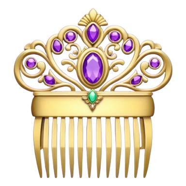 purple royal comb sticker