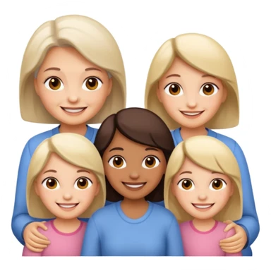 Oma and girls sticker