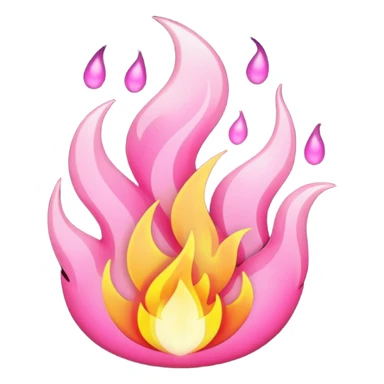 Lửa màu hồng  sticker