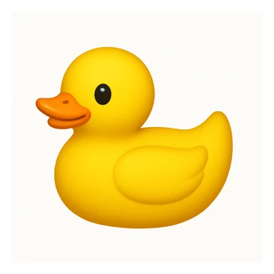 yellow rubber duck emoji sticker