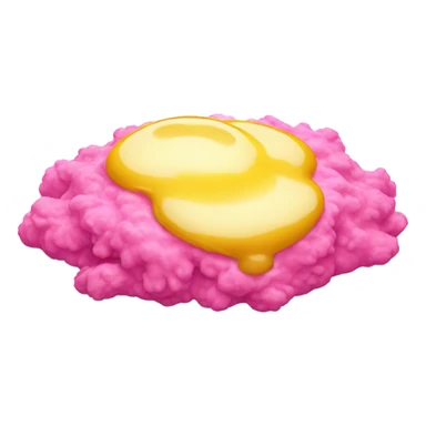 Pink scrambled eggs  sticker