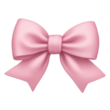 light pink bow on light pink bow sticker