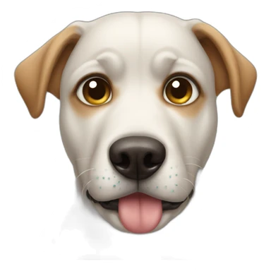 Dog having tears in his eyes sticker