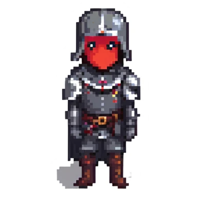 chevalier noir avec une pose héroïque sticker