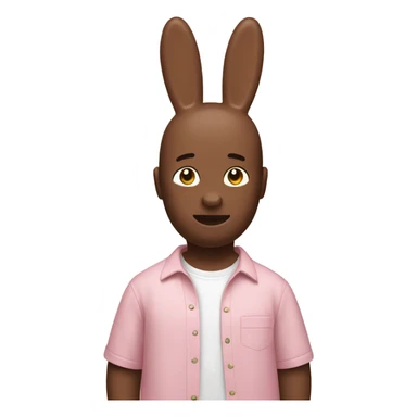 Miffy with a light pink shirt sticker