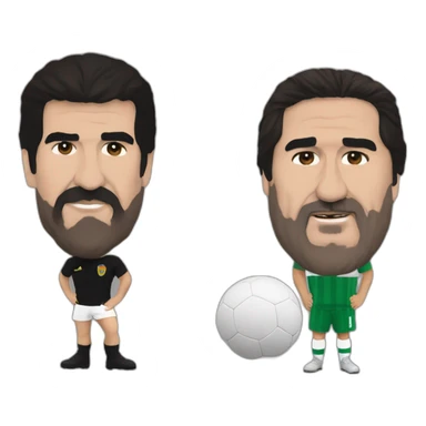 Cantona avec maradona sticker