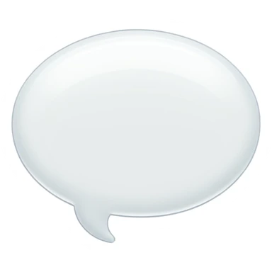 rounded comic thought bubble, no text sticker