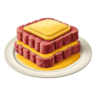 corned beef on a plate sticker