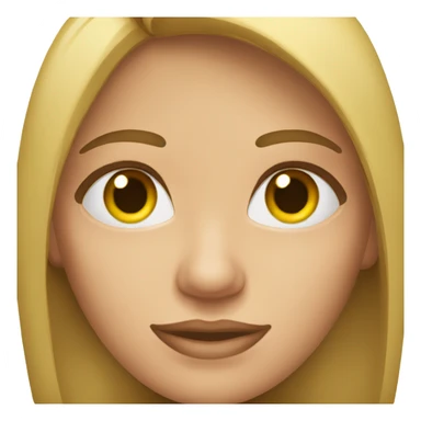 mujer ojos marrones, pelo rubio, decepcionada sticker