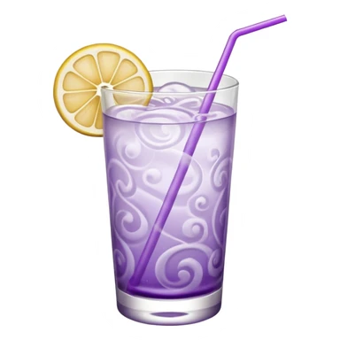 Cocktail light purple with high glass sticker