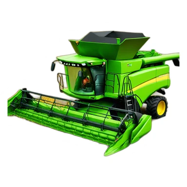 Combine harvester sticker