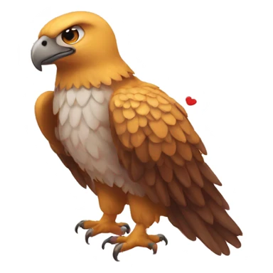 Águila con corazones  sticker