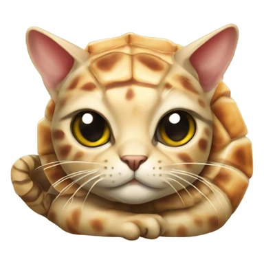 Tortious shell cat sticker