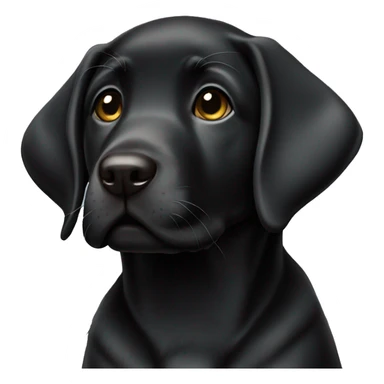Black lab puppy  sticker