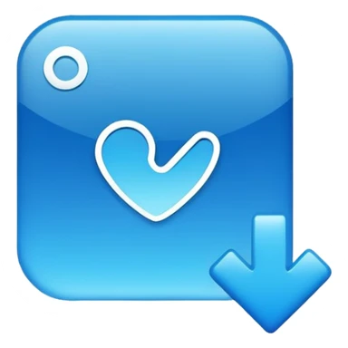  تیک آبی اینستا sticker