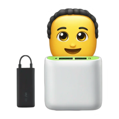 portable charger sticker