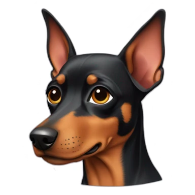Pinscher dog sticker