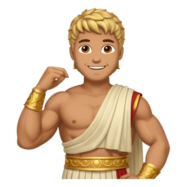 romeinse god sticker