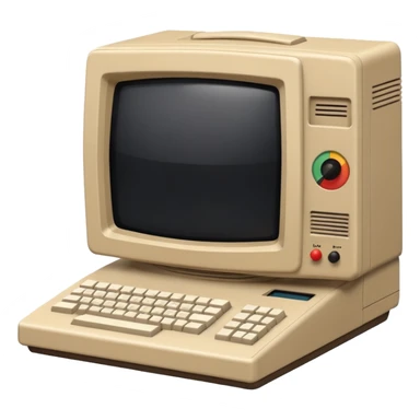 80s computer sticker