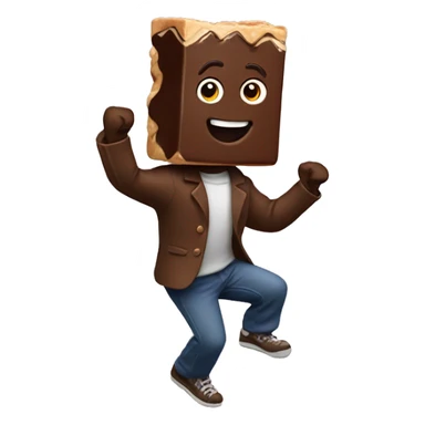 Dancing snickers bar sticker