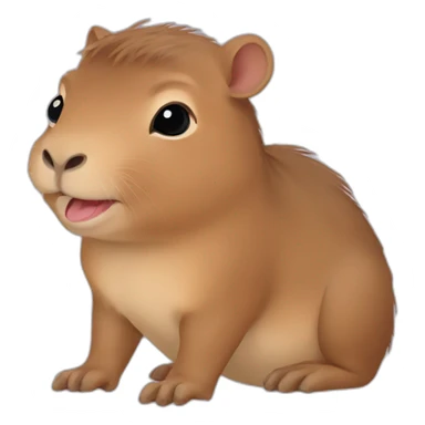 Baby capybara sticker
