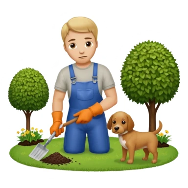 off to go scoop the poop sticker