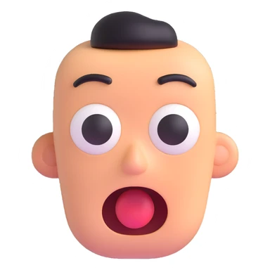 shocked face sticker