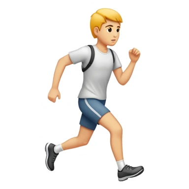 Person walking fast, speedwalking sticker
