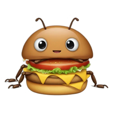 cockroaches eat burger sticker