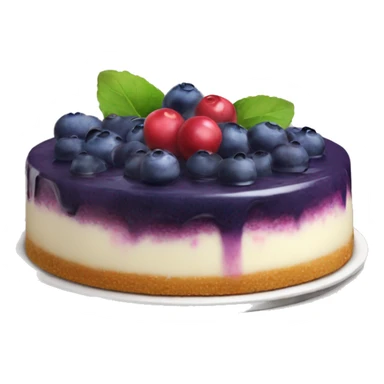 Blueberry cheese cake sticker