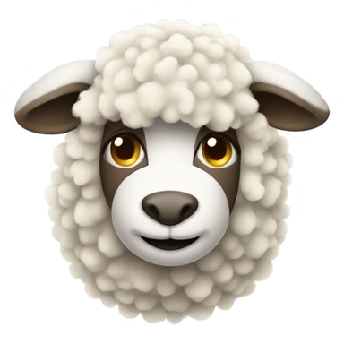lamb with shag sticker