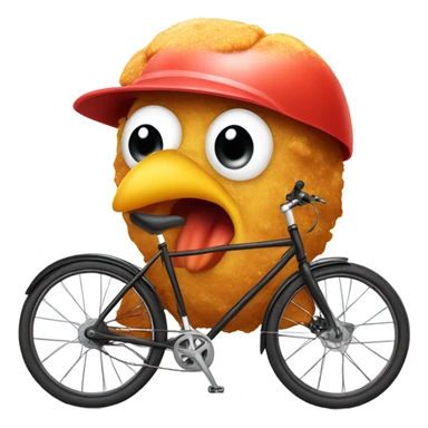 A sweaty nugget with a bikehelmet. You have to be able to see the nugget is giving everything during the  sticker
