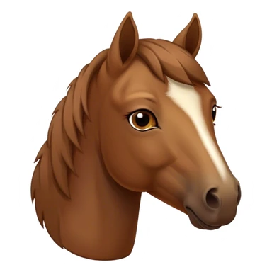 Cinematic Noble Brown Welsh Pony Portrait Emoji, Poised and sturdy, with a well-muscled build draped in a rich, chestnut-brown color, expressive eyes and a gracefully refined head with a gentle, noble profile, Simplified yet sharp and sophisticated features, highly detailed, glowing with a warm, earthy glow, high shine, intelligent and resilient, stylized with an air of pastoral elegance, focused and determined, soft glowing outline, capturing the essence of a watchful and confident brown Welsh pony that appears ready to gallop out of the screen with effortless strength! sticker
