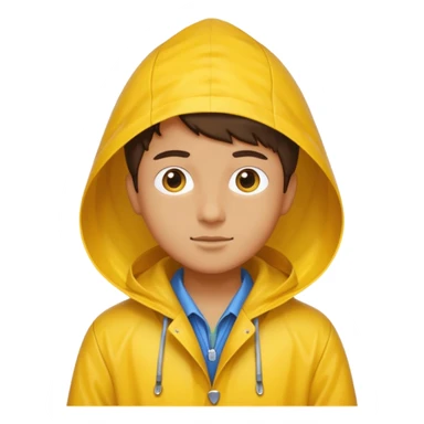 open Raincoat Pedestrian  sticker