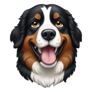 Bernese Mountain Dog playing sticker