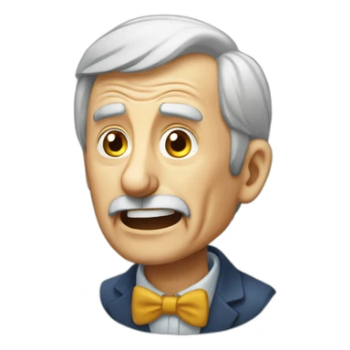 old man yells at french financial regulator sticker