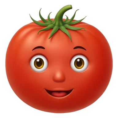 Eine Tomate mit Gesicht welche Arme hat sticker