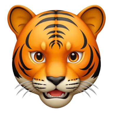 Dangerous tiger face sticker