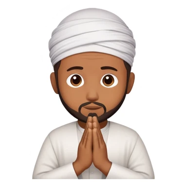muslim man praying salah sticker