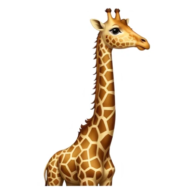 Vintage circus giraffe wearing neck ruffles sticker
