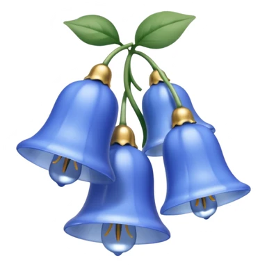 light blue bluebells  sticker