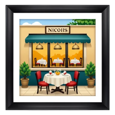 restaurant nicois traditionnelle sticker