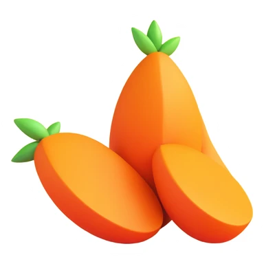 three sesame seeds, cartoon style, bright colors sticker